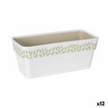 Jardinera Stefanplast Cloe Blanco Plástico 13,3 x 12,3 x 29,3 cm (12 Unidades)