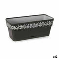 Jardinera Stefanplast Gaia Antracita Plástico 13,3 x 12,3 x 29,3 cm (12 Unidades)