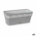 Jardinera Stefanplast Gaia Gris Plástico 13,3 x 12,3 x 29,3 cm (12 Unidades)