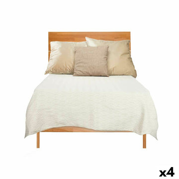 Colcha Gift Decor Beige 180 x 260 cm Rombos (4 Unidades)