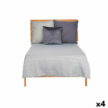 Colcha Gift Decor Gris 180 x 260 cm Rombos (4 Unidades)