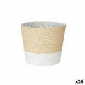 Macetero Ibergarden Blanco Cuerda Plástico 19,5 x 17,5 x 19,5 cm 19,5 x 16,5 x 19,5 cm (24 Unidades)