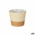 Macetero Ibergarden Marrón Cuerda Plástico 19,5 x 17,5 x 19,5 cm 19,5 x 16,5 x 19,5 cm (24 Unidades)