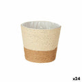 Macetero Ibergarden Marrón Cuerda Plástico 16 x 14,5 x 16 cm (24 Unidades)