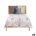 Colcha Reversible Gift Decor Blanco Morado 240 x 260 cm 260 x 0,3 x 240 cm (6 Unidades)