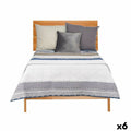 Colcha Reversible Gift Decor Azul Blanco Gris 240 x 260 cm 260 x 0,3 x 240 cm Hexágonos (6 Unidades)