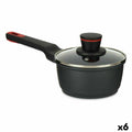 Cazo con Tapa Kinvara Negro Metal Aluminio Baquelita Aluminio fundido Ø 16 cm 17,1 x 14 x 35,2 cm (6 Unidades)