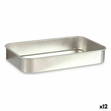 Rustidera Kinvara Plateado Aluminio 23,5 x 6 x 36 cm 36 x 6 x 23,5 cm (12 Unidades)