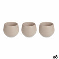 Set de Macetas Ibergarden Taupé Plástico 8 x 8 x 7 cm (8 Unidades)