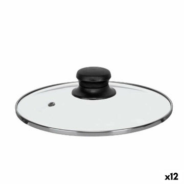 Tapa para Olla Kinvara Transparente Plateado Plata Metal Vidrio Acero Inoxidable Cristal Acero 20 cm 20,5 x 5 x 20,5 cm 20,5 x 6