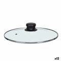 Tapa para Olla Kinvara Transparente Plateado Plata Metal Vidrio Acero Inoxidable Cristal Acero 22 cm 22,5 x 6 x 22,5 cm 22,5 x 5