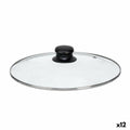Tapa para Olla Kinvara Transparente Plateado Plata Metal Vidrio Acero Inoxidable Cristal Acero 26 cm 26,5 x 5 x 26,5 cm (12 Unid