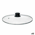 Tapa para Olla Kinvara Transparente Plateado Plata Metal Vidrio Acero Inoxidable Cristal Acero 28 cm 28,5 x 5,5 x 28,5 cm 28,5 x