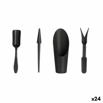 Set de Herramientas Ibergarden Antracita Polipropileno Jardín (24 Unidades)