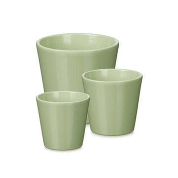 Set de Macetas Ibergarden Menta Arcilla Ø 14 cm Ø 22 cm Ø 17 cm 3 Piezas