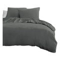 Juego de funda nórdica HOME LINGE PASSION Antracita Cama de 200 3 Piezas