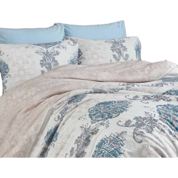 Juego de funda nórdica Azul Cama de 200 3 Piezas