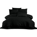 Juego de funda nórdica Negro Cama de 200 3 Piezas