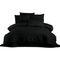Juego de funda nórdica Negro Cama de 200 3 Piezas