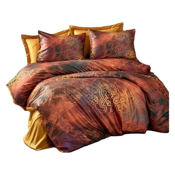 Juego de funda nórdica Rojo Cama de 200 3 Piezas