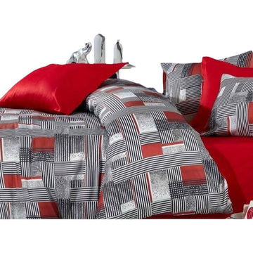 Juego de funda nórdica Gris Cama de 200 3 Piezas