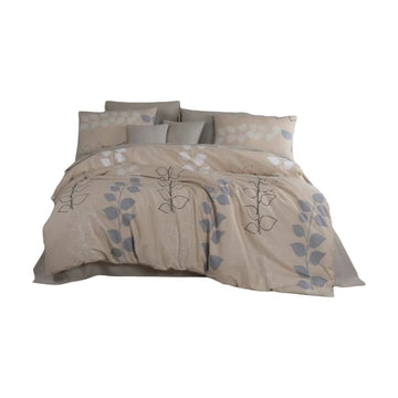 Juego de funda nórdica Beige Cama de 200 3 Piezas