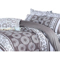 Juego de funda nórdica Marrón Cama de 200 3 Piezas