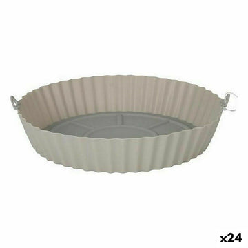 Cesta para Freidora de Aire Quttin AIR FRYER Silicona 22 x 22 x 5 cm (24 Unidades)