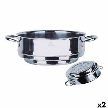Vaporera con Cacerola Santa Clara Santa clara Ø 25,7 x 34 x 9,5 cm (2 Unidades)