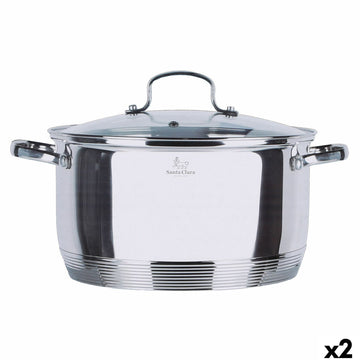 Cacerola Con Tapa Santa Clara Ø 22 x 30 x 11 cm (2 Unidades)