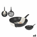 Sartén Wok MasterChef 28 cm (6 Unidades)