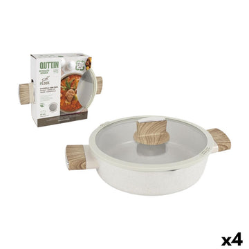 Cacerola Con Tapa Quttin Ecook 24 x 11 cm 2,8 mm (4 Unidades)