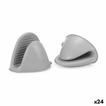 Agarrador para Horno Quttin Silicona 11 x 7,5 x 10 cm 2 Piezas (24 Unidades)