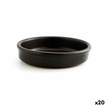 Cazuela Anaflor Barro Anaflor Negro Cerámica Ø 15 cm (20 Unidades)