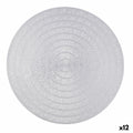 Salvamantel Quid Habitat Plateado Plástico Ø 38 cm (12 Unidades)