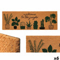 Felpudo Gift Decor Jungle Natural PVC Fibra de coco 120 x 1 x 40 cm 40 x 10 x 120 cm (6 Unidades)