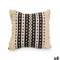 Cojín Gift Decor Negro Beige 45 x 15 x 45 cm (6 Unidades)