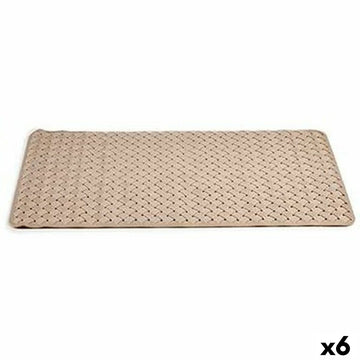 Alfombra de baño Berilo Beige PVC 38 x 0,03 x 78 cm (6 Unidades)