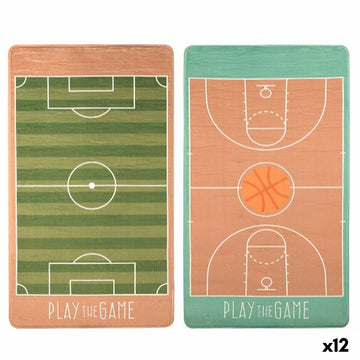 Alfombra Infantil Gift Decor Deporte 140 x 0,6 x 80 cm Multicolor (12 Unidades)