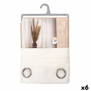 Cortina Gift Decor Blanco 140 x 260 cm (6 Unidades)