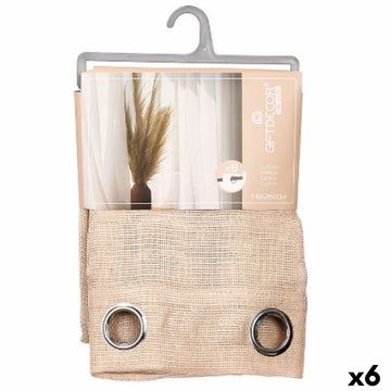 Cortina Gift Decor Marrón 140 x 260 cm (6 Unidades)