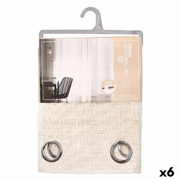 Cortina Gift Decor Marrón 140 x 260 cm Rayas (6 Unidades)