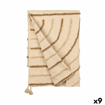 Colcha Gift Decor Marrón 220 x 150 cm Rayas (9 Unidades)
