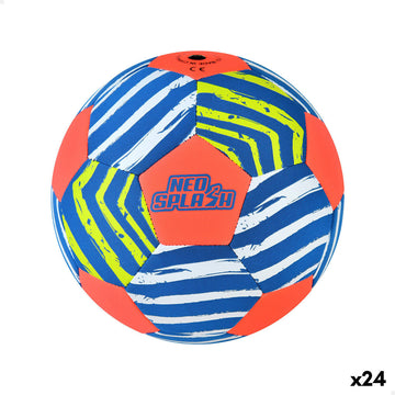 Balón de Fútbol Playa Aktive Neo Splash (24 Unidades)