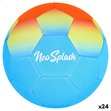 Balón de Fútbol Playa Aktive Neo Splash (24 Unidades)